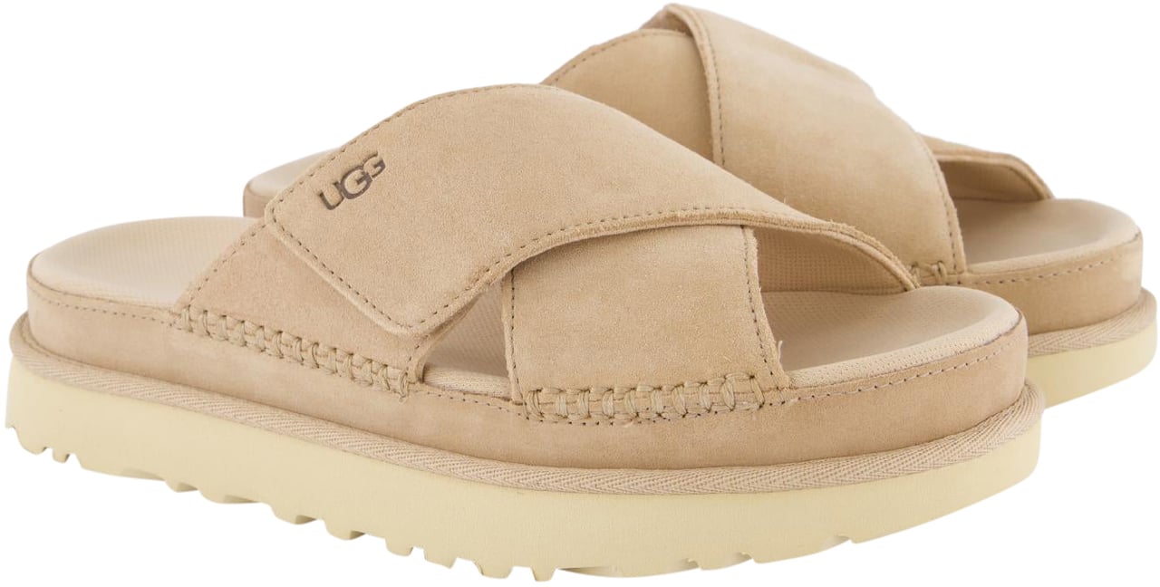 UGG Dames Goldenstar Cross Slide Driftwo Beige