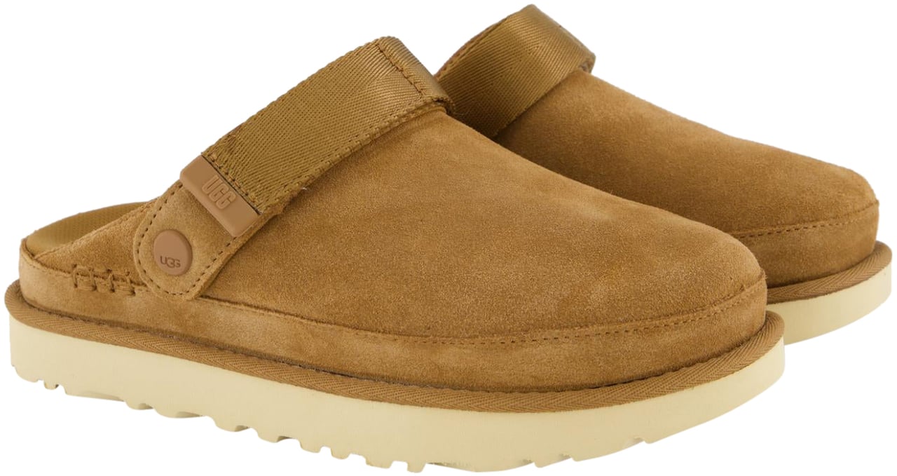 UGG Dames Goldenstar Clog Chestnut Beige