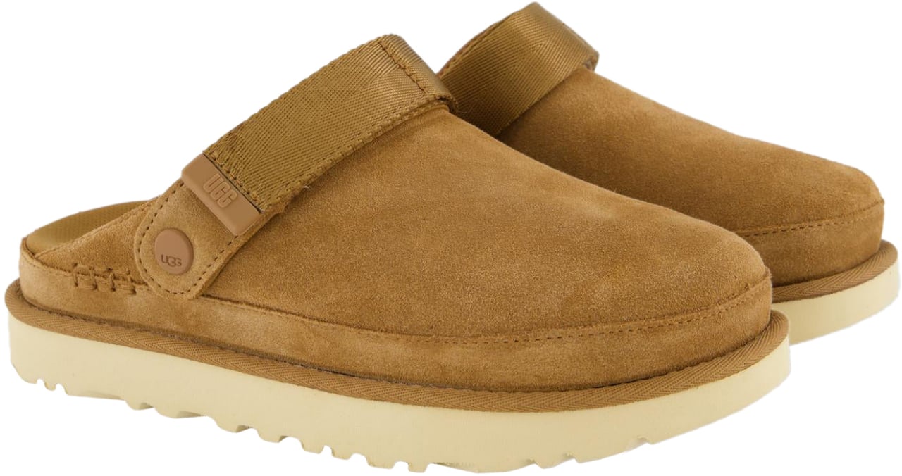UGG Dames Goldenstar Clog Chestnut Beige
