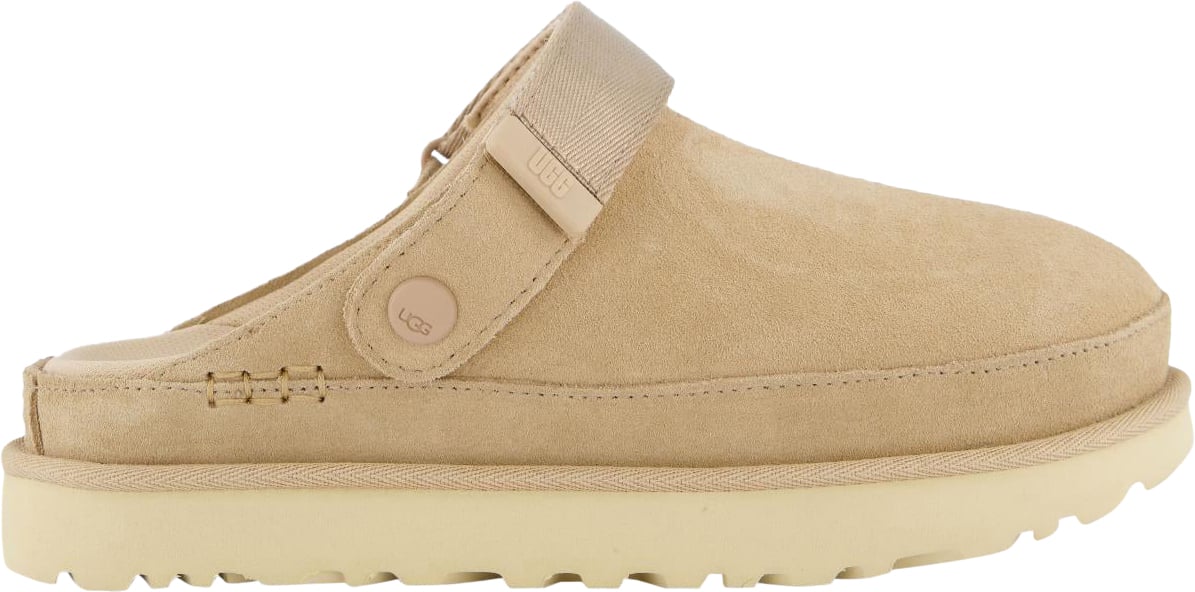 UGG Dames Goldenstar Clog Driftwood Beige