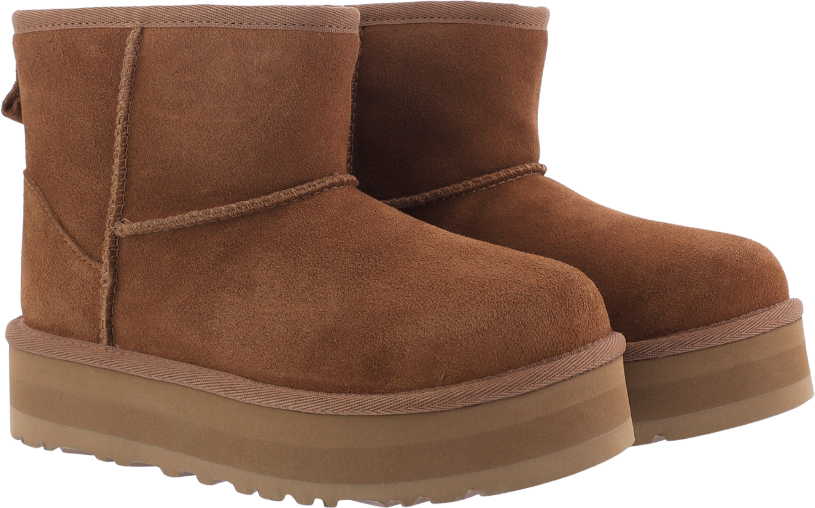 UGG Kids Classic Mini Platform Chestnut Beige