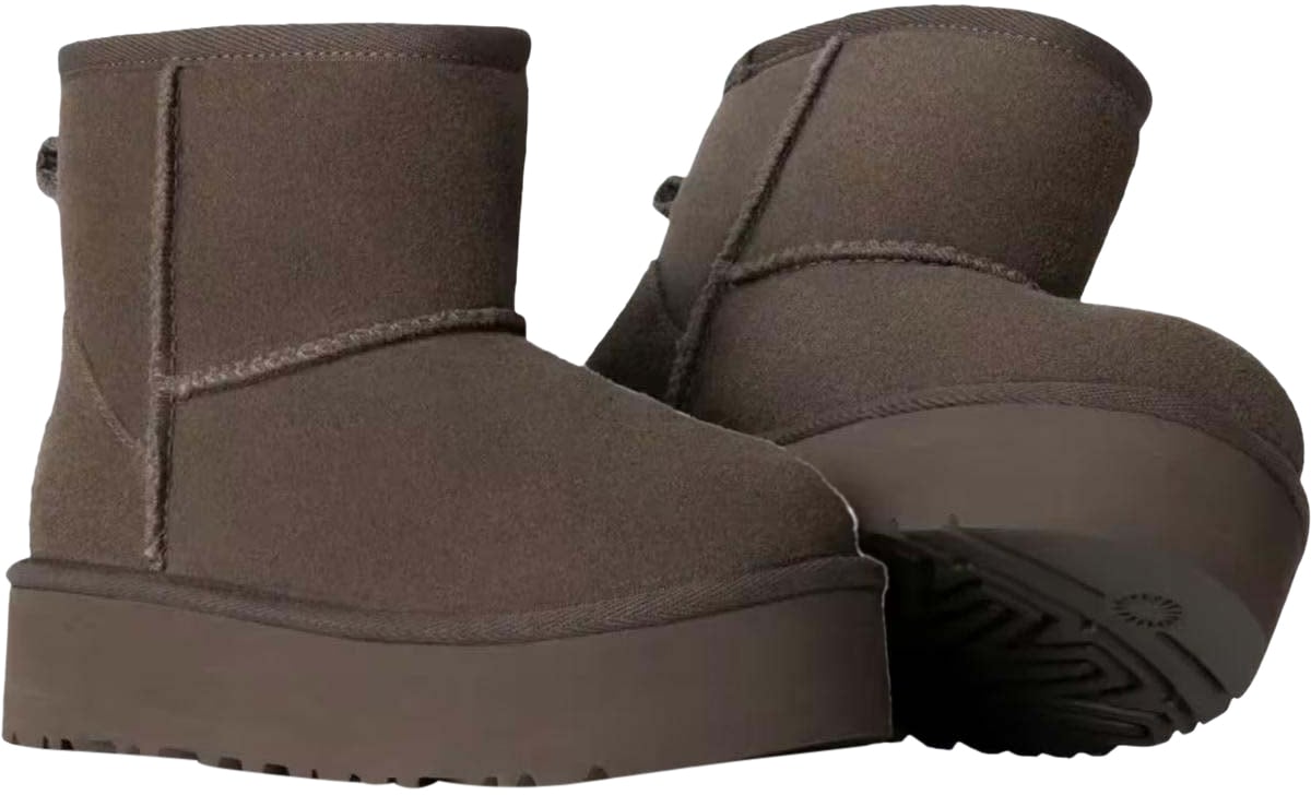 UGG Kids Classic Mini Platform Zwart Geel