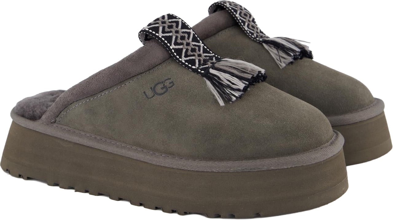 UGG Dames Tazzle Charcoal pantoffels Grijs