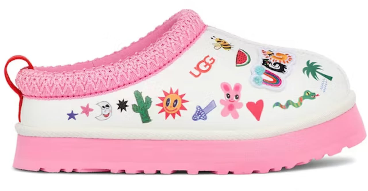 UGG UGG Tazz Slipper Humberto Cruz Pop Sketch Enfant Wit