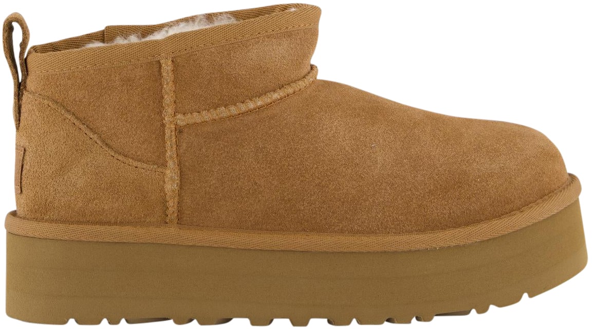 UGG Kids Ultramini Platform Chestnut Beige