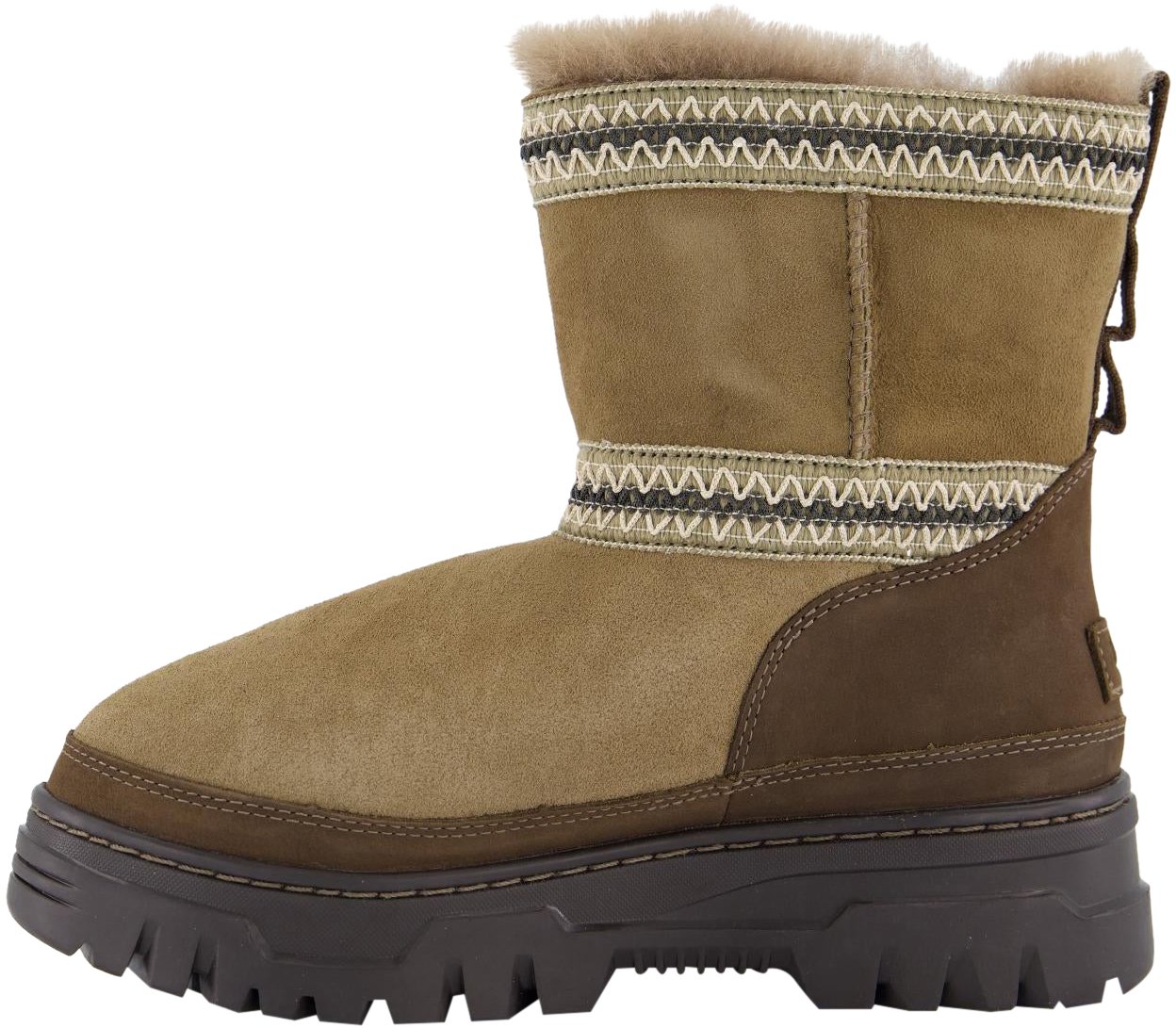 UGG Dames Classic Short Weather Hybrid Bruin
