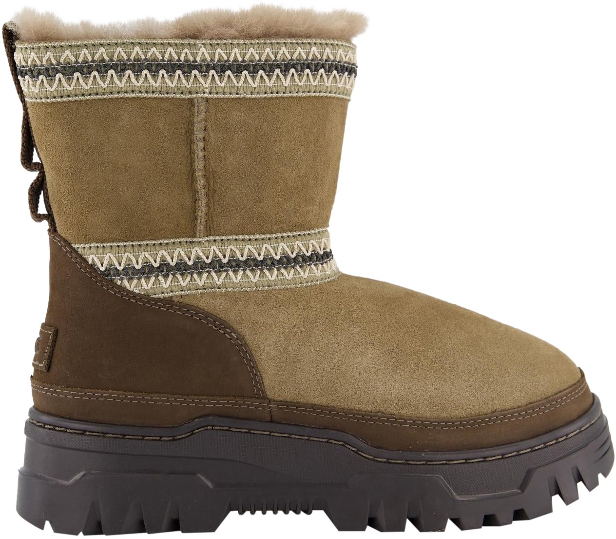 UGG Dames Classic Short Weather Hybrid Bruin