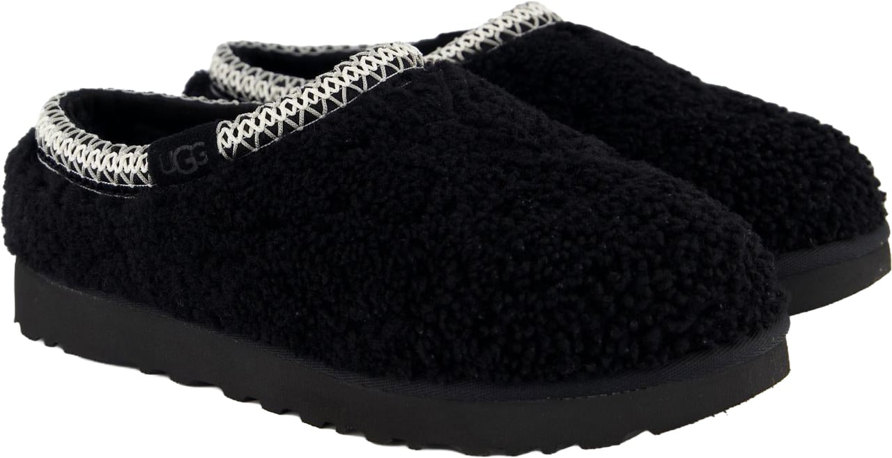 UGG Dames Tasman Maxi Curly Zwart pantoffels Zwart