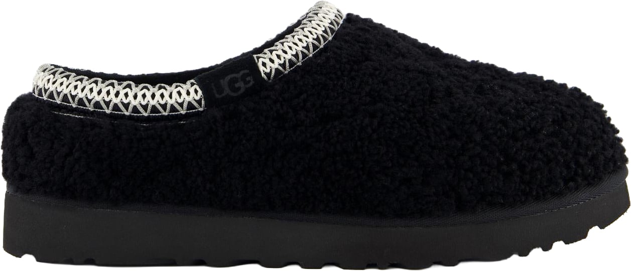 UGG Dames Tasman Maxi Curly Zwart pantoffels Zwart