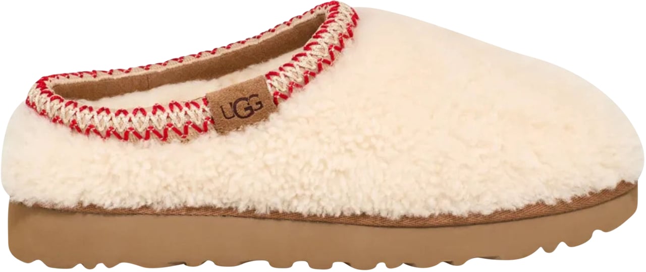 UGG Ugg Tasman Maxi Curly Pantoffels Ecru 1158356 Wit