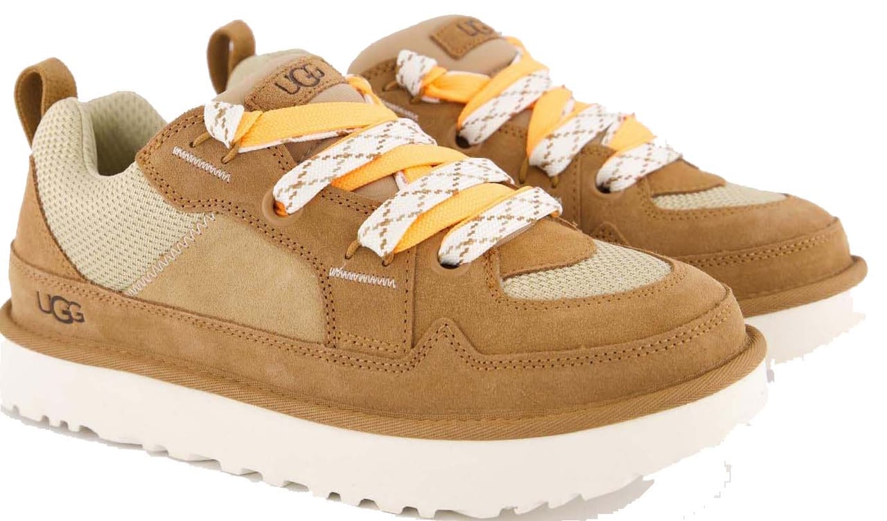 UGG Heren Lo Lowmel Chestnut/Bright Melo Beige