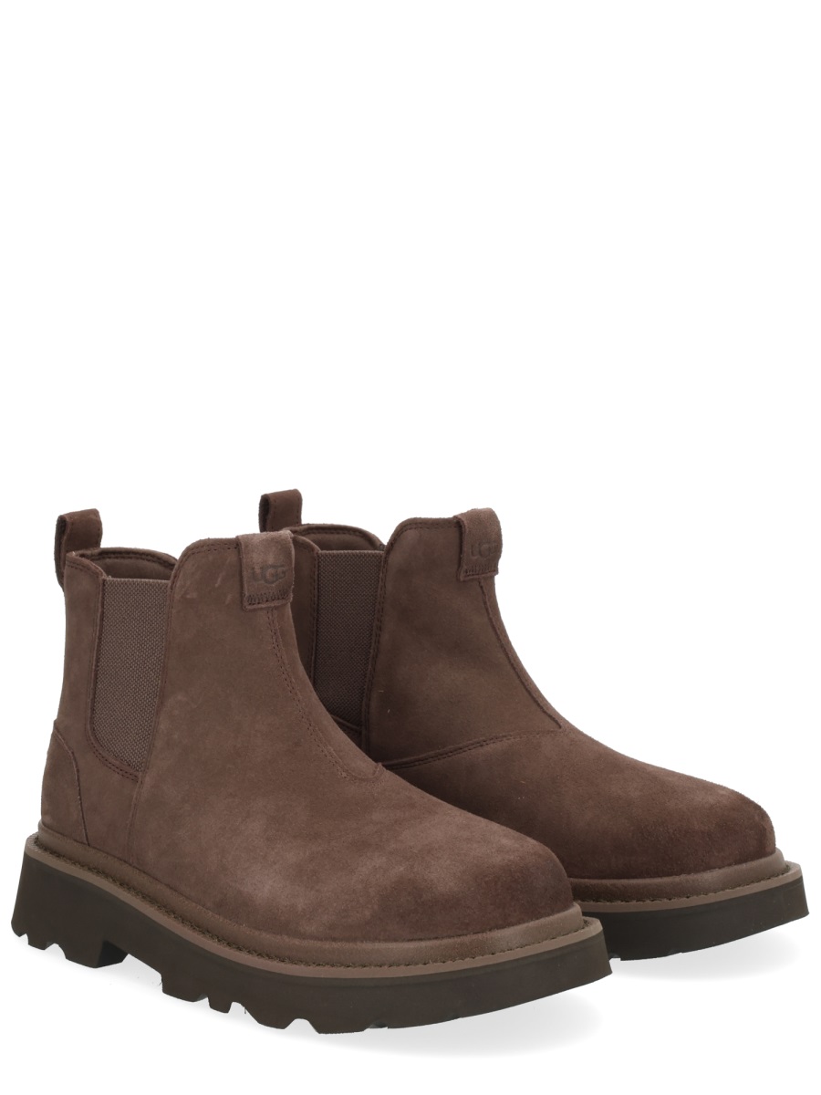 UGG Brown Lug Sole Leather Boots Grijs