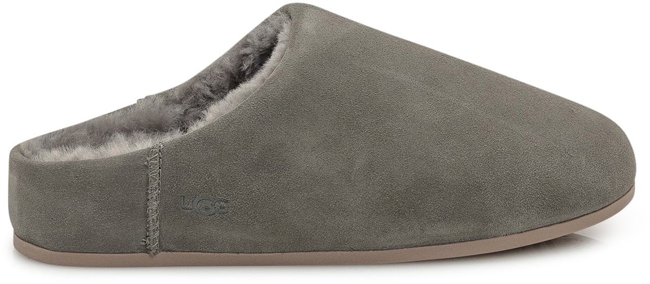 UGG UGG Pantofole in Suede Grigio con Interno in Shearling Groen
