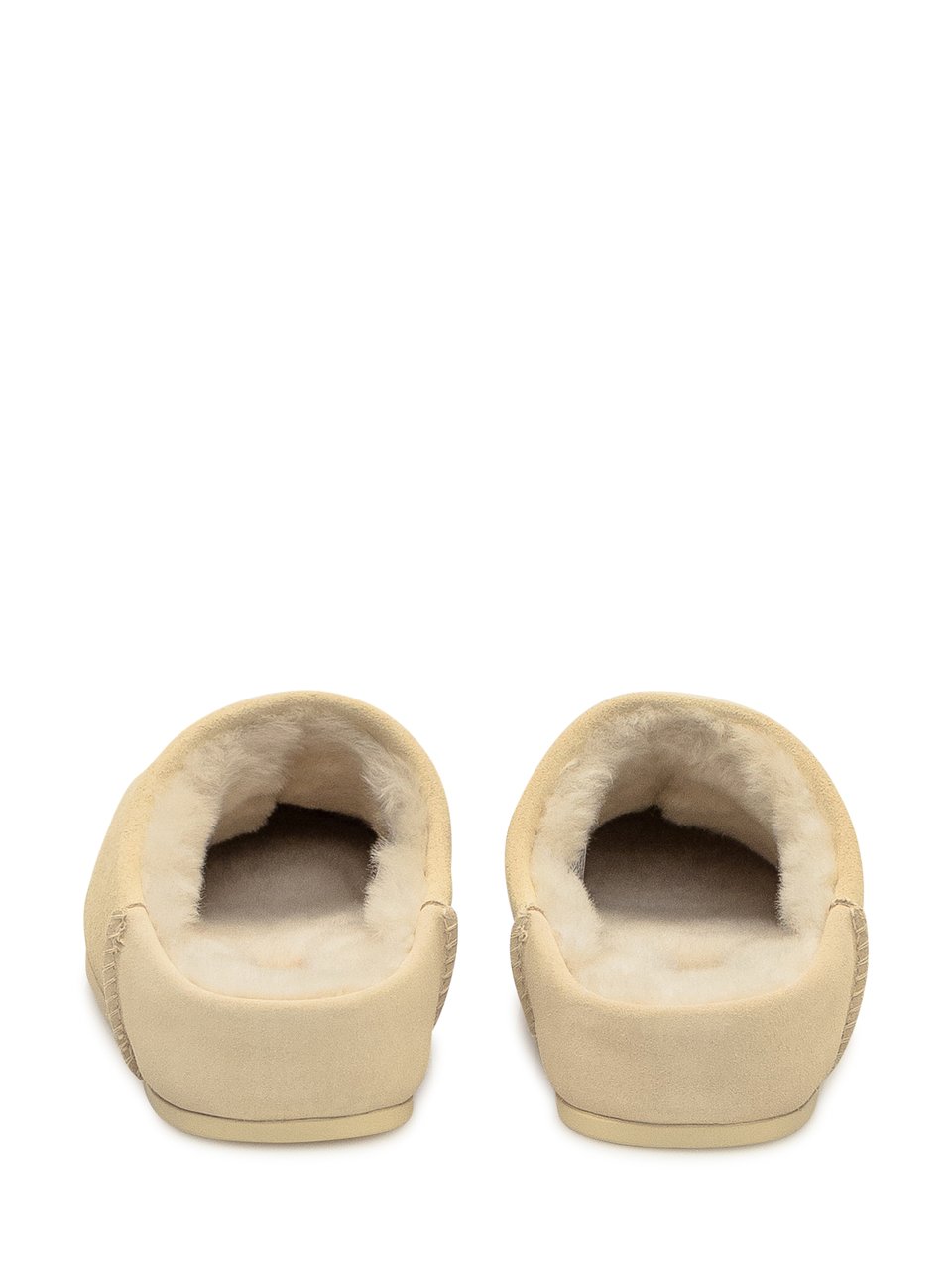 UGG UGG Pantofole in Suede Beige con Interno in Shearling Wit