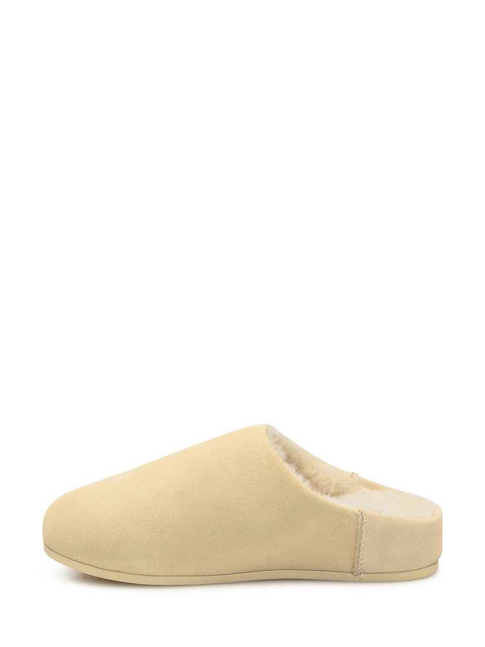 UGG UGG Pantofole in Suede Beige con Interno in Shearling Wit