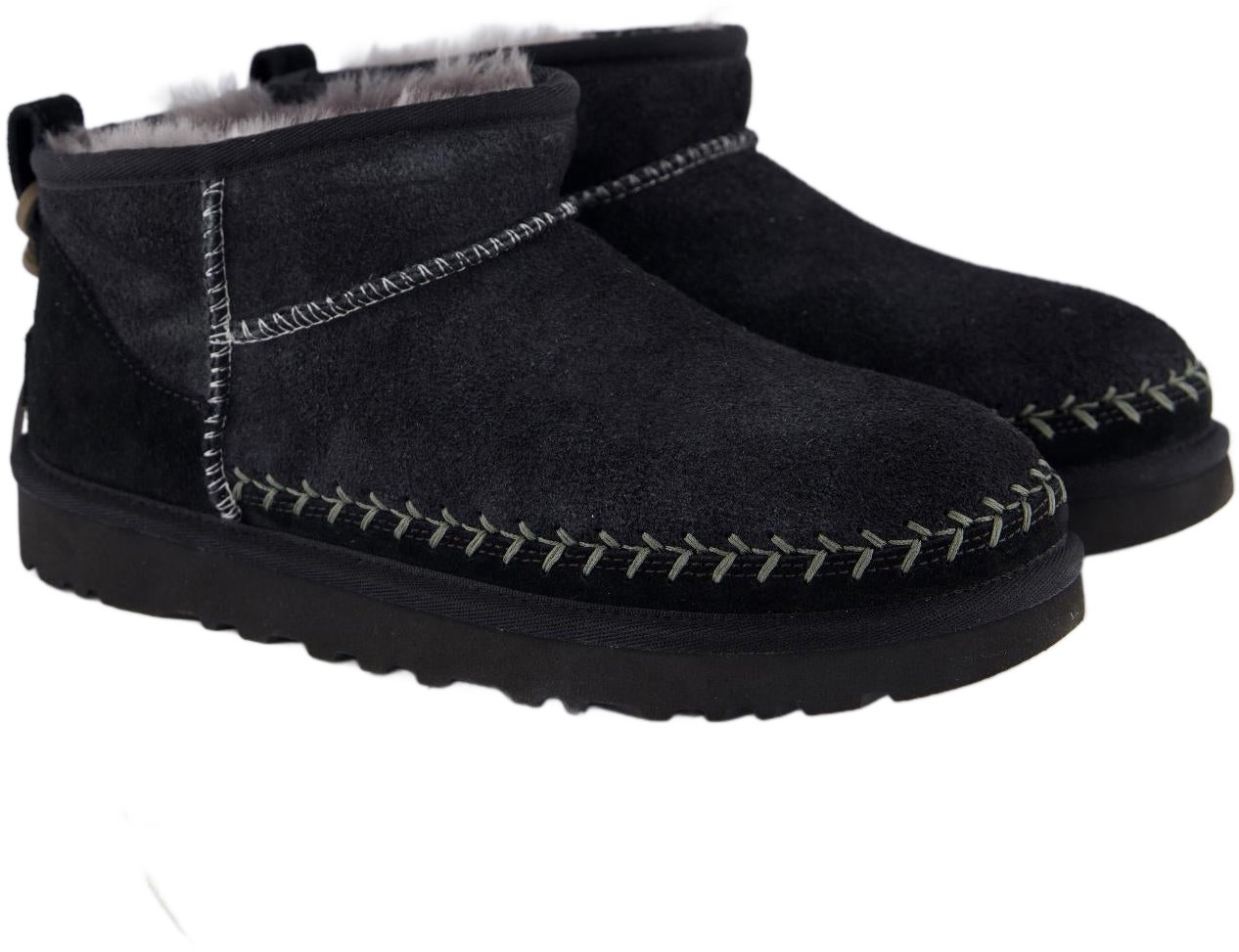 UGG Dames Ultra Mini Biarritz Zwart Zwart