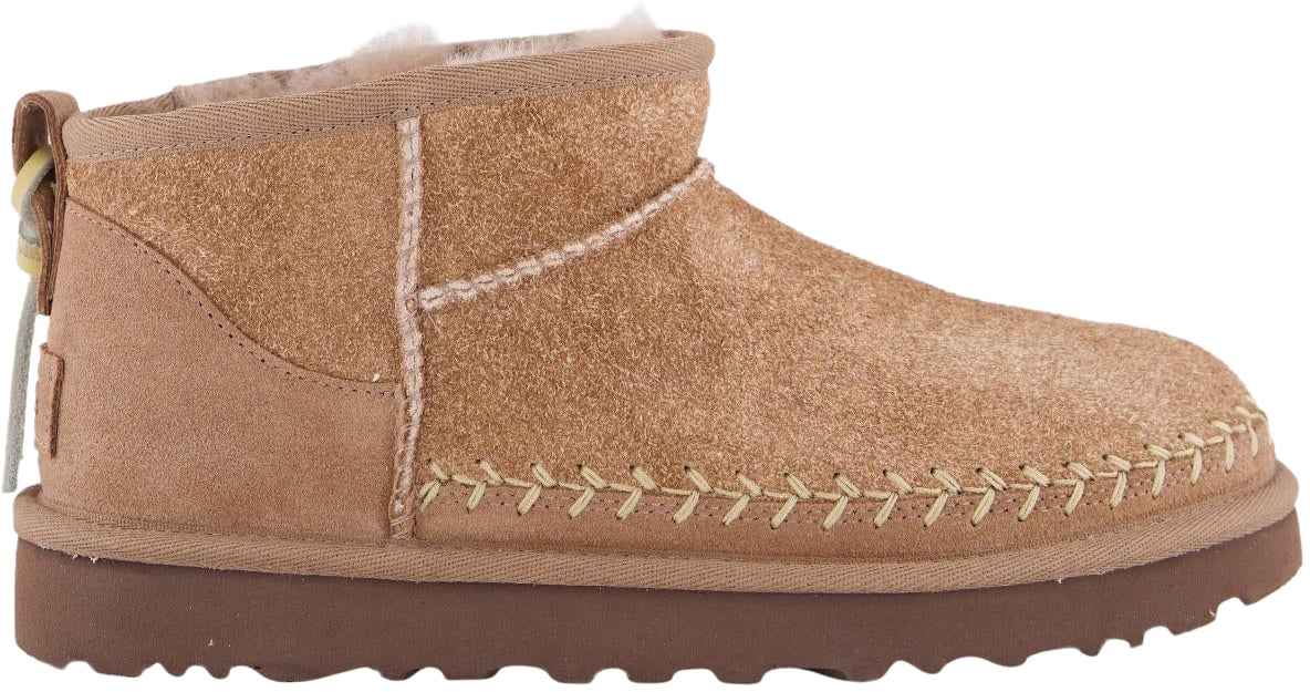 UGG Dames Ultra Mini Biarritz Rocky Oak Beige
