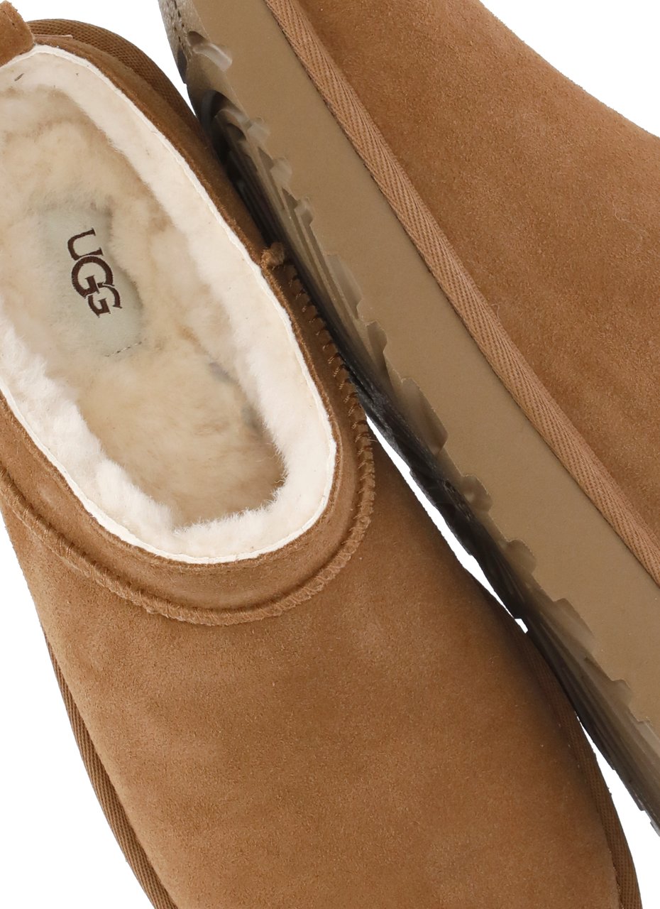 UGG Brown Classic Micro Shearling Boots Bruin