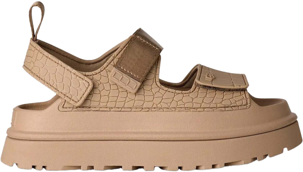 UGG Dames Goldenglow Embossed sandalen Beige