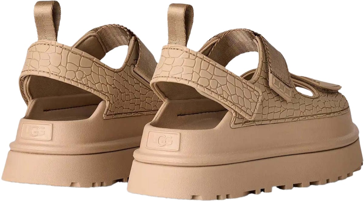 UGG Dames Goldenglow Embossed sandalen Beige