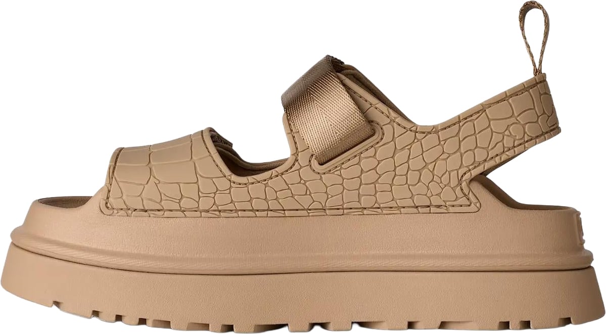 UGG Dames Goldenglow Embossed sandalen Beige