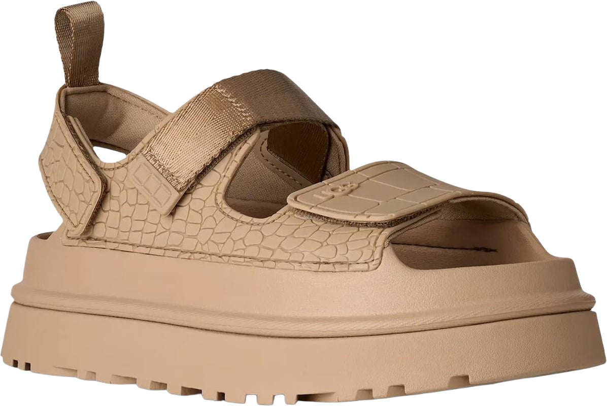 UGG Dames Goldenglow Embossed sandalen Beige