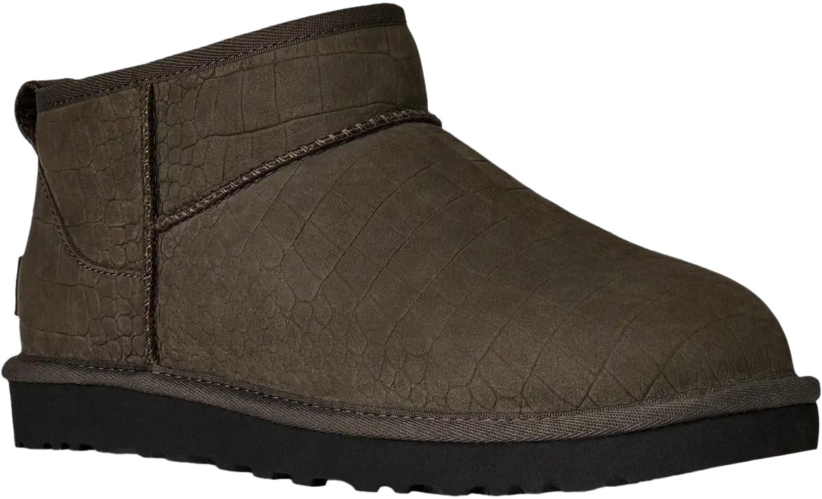 UGG Heren Classic Ultra Mini Embossed Grijs