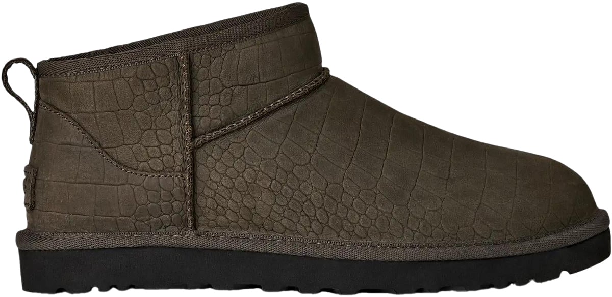 UGG Heren Classic Ultra Mini Embossed Grijs