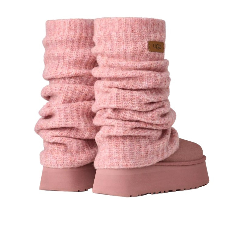 UGG UGG Classic Mini Dipper Legwarmer Boot Pink Dawn Roze