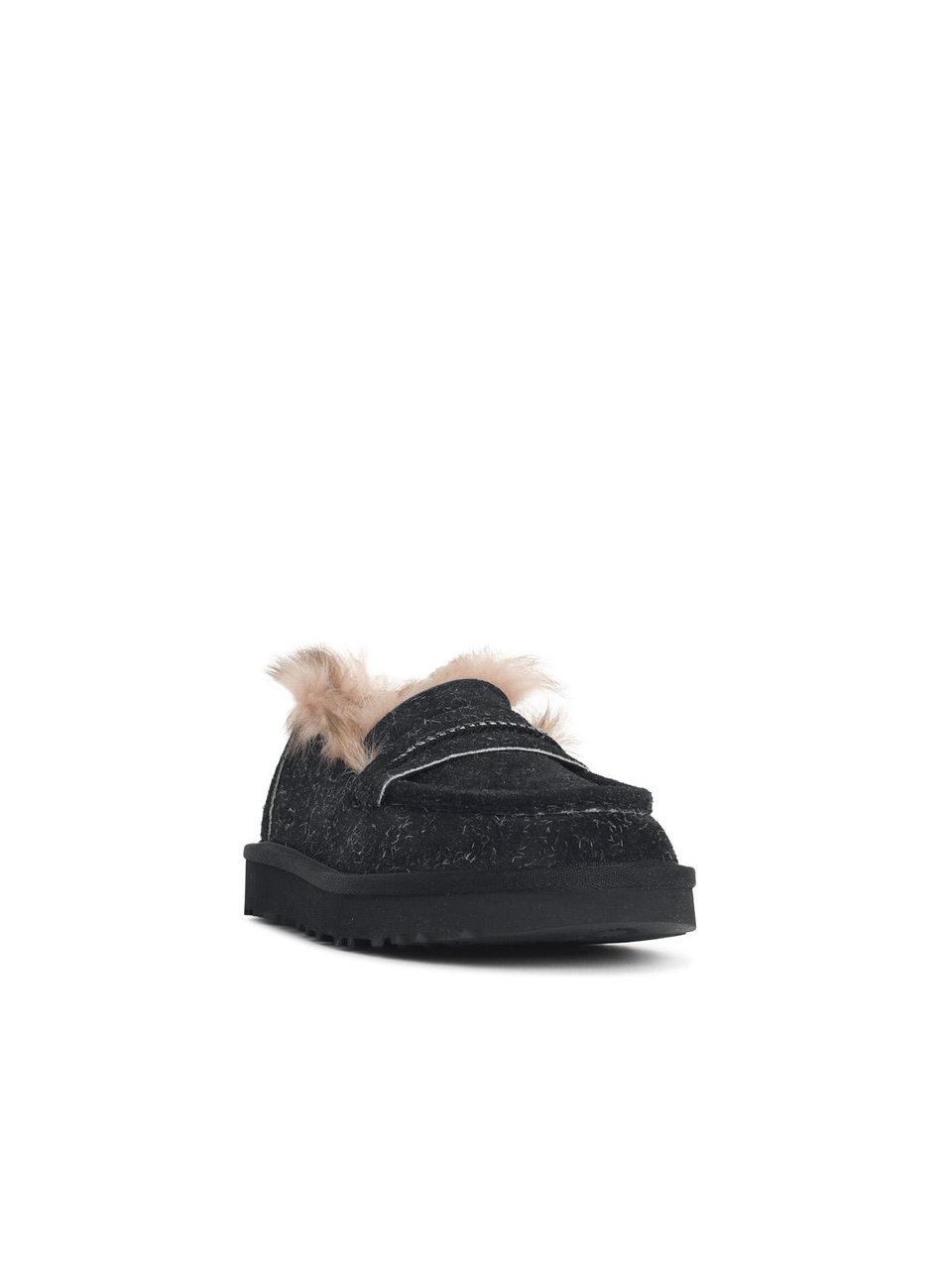 UGG 'Ellis' Black Suede Loafers Zwart