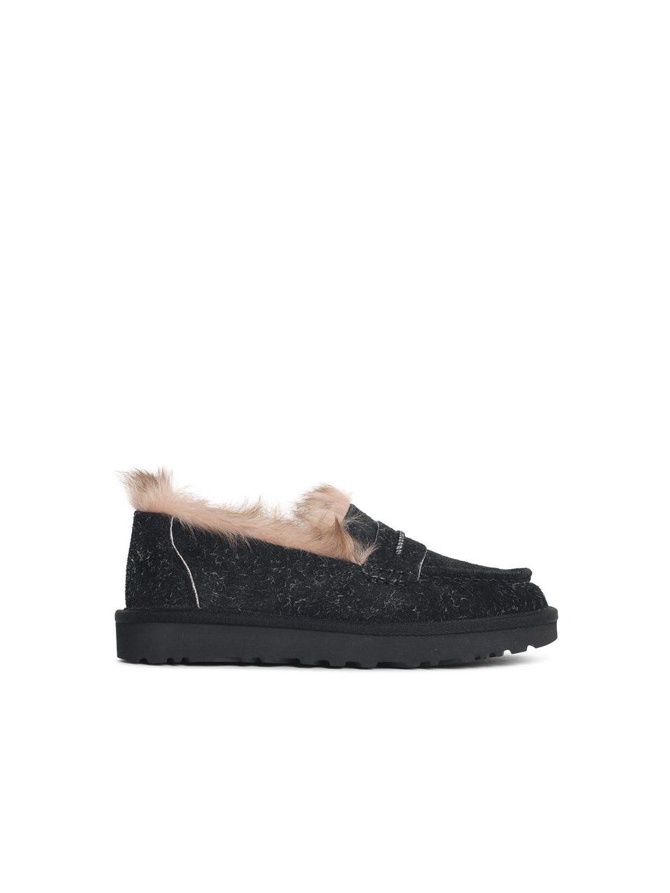 UGG 'Ellis' Black Suede Loafers Zwart
