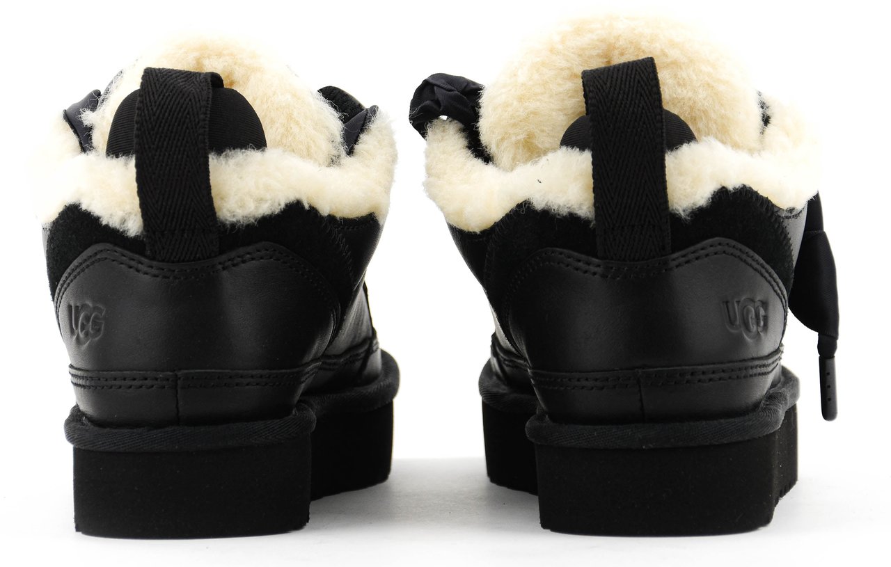 UGG Lowmel Lthr Black Zwart
