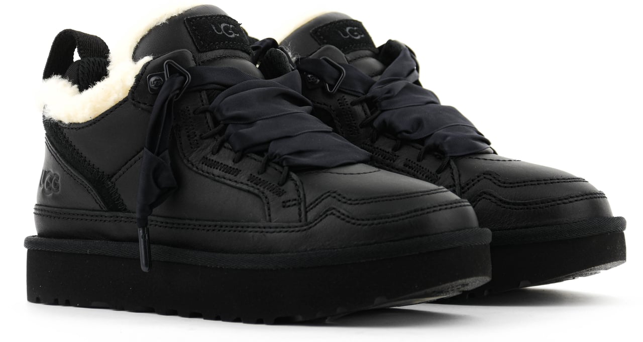 UGG Lowmel Lthr Black Zwart