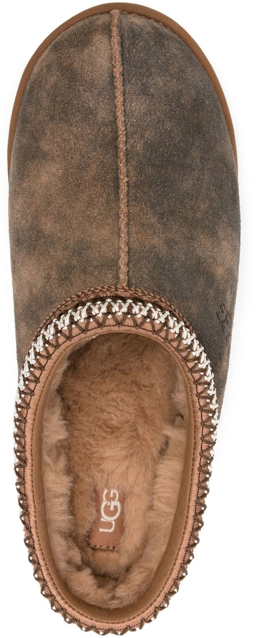 UGG Brown M Tasman Baxter Suede-Like Slippers Grijs