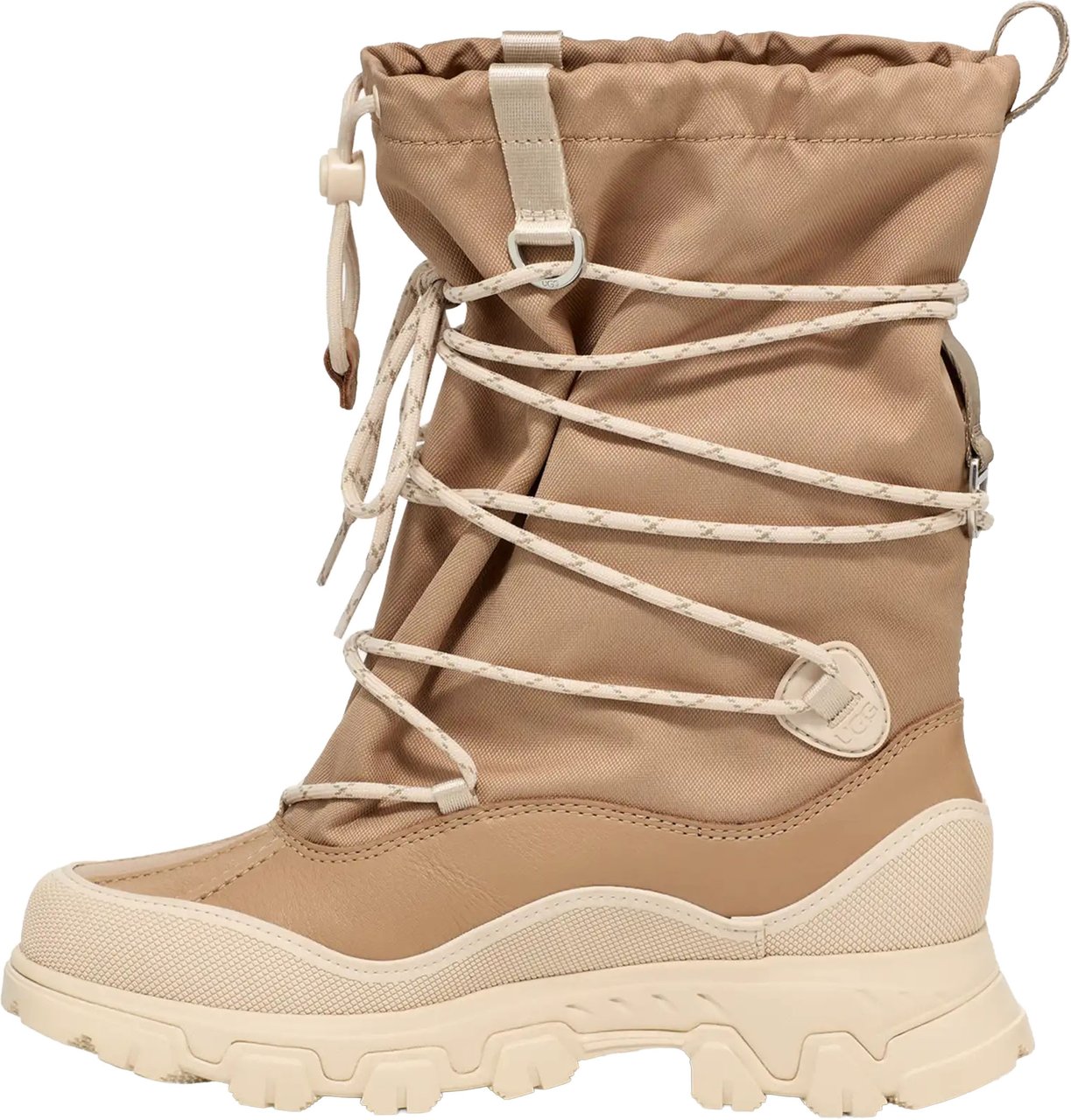 UGG Beige Metropeak Mid-Calf Utilitarian Boots Neutraal
