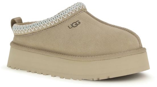 UGG Beige Calf Leather Bos Taurus Mules Beige