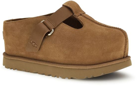UGG Brown Calf Leather Bos Taurus Mules Bruin