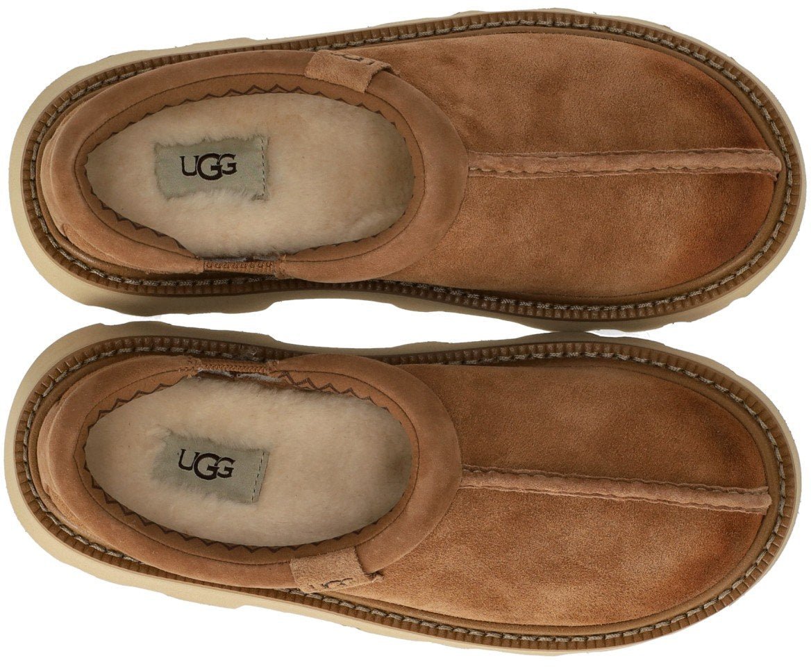 UGG UGG TASMAN LUG CHESTNUT SLIP-ON SHOE Beige