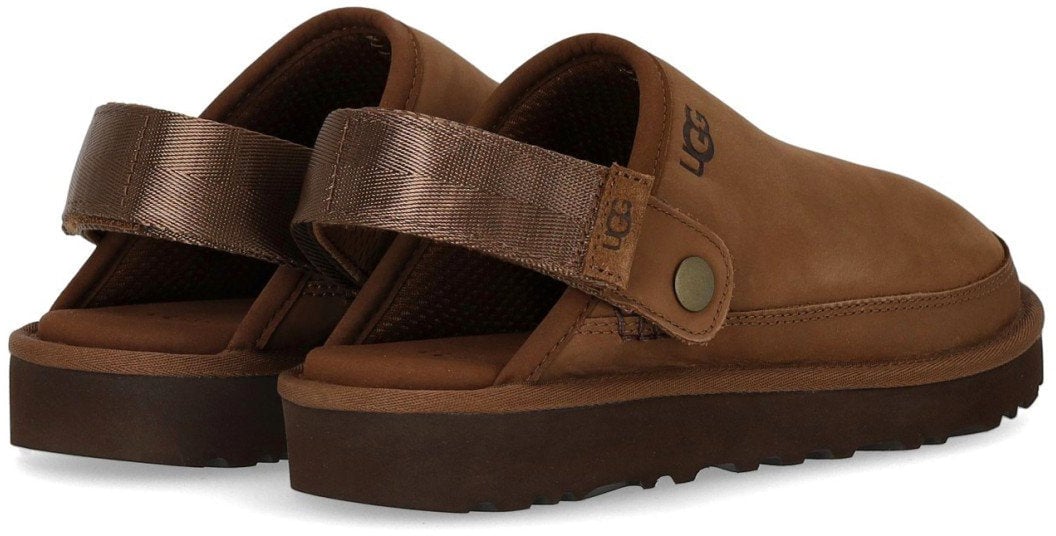 UGG UGG GOLDENCOAST II NUBUCK DARK CHESTNUT CLOG Bruin