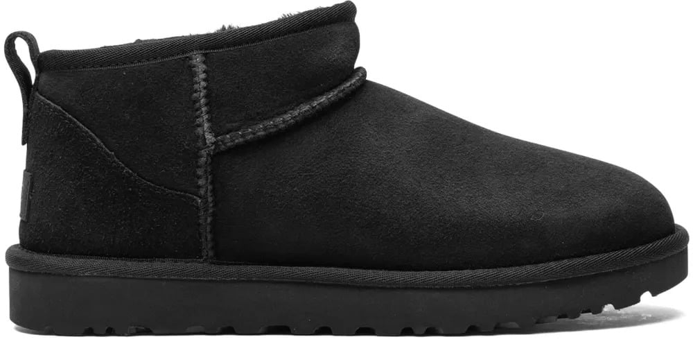 UGG bottines classic ultra mini triple black Zwart