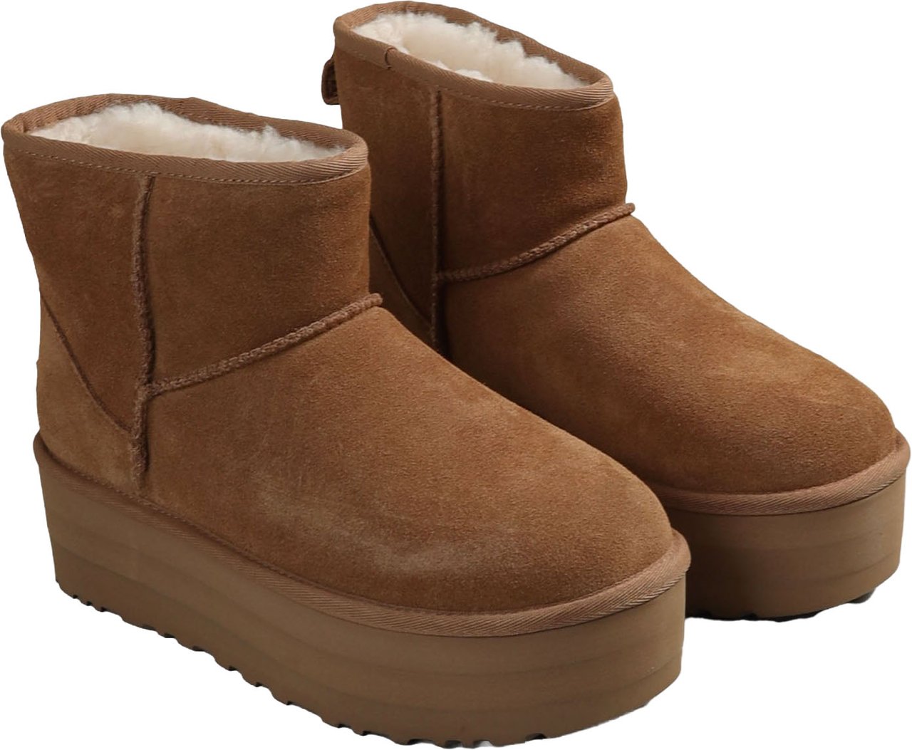 UGG Classic mini-platforms lichtbruin Beige