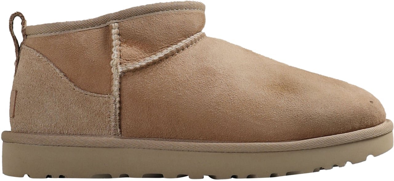UGG CLASSIC ULTRA MINI ANKLE BOOTS LIGHT BEIGE Beige