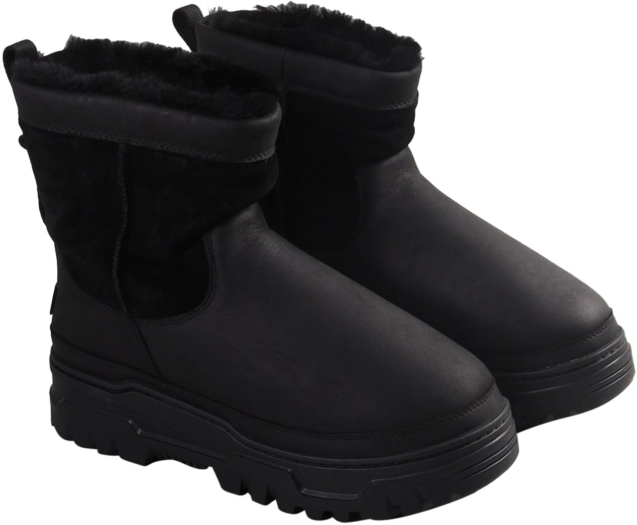 UGG HERITAGE PULL-ON TRAILGAZER BOOTS BLACK BLACK Zwart
