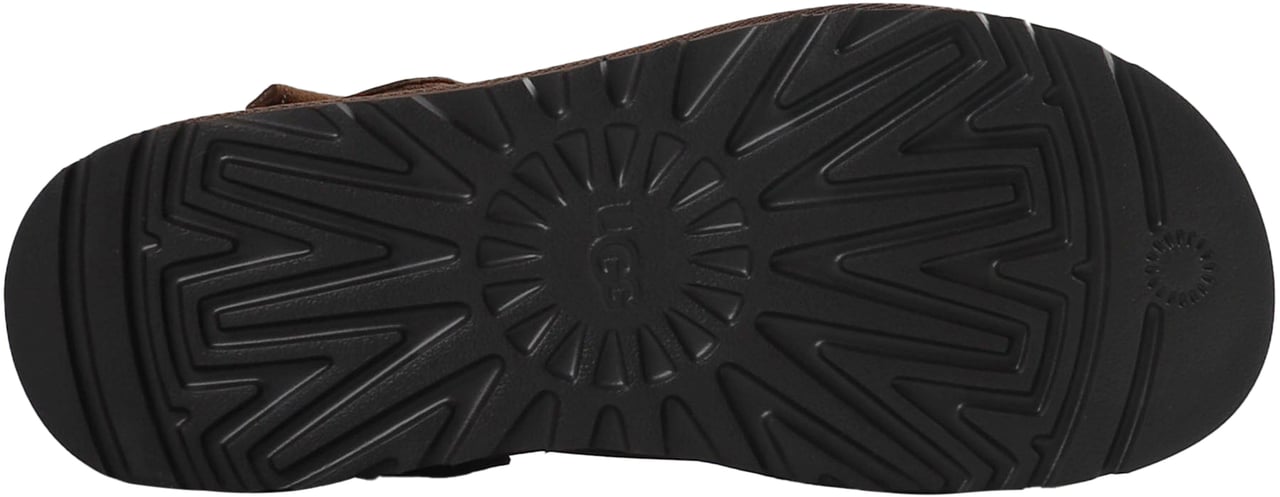 UGG M GOLDENCOAST CLOG II NUBUCK DONKER KASTANJE Bruin