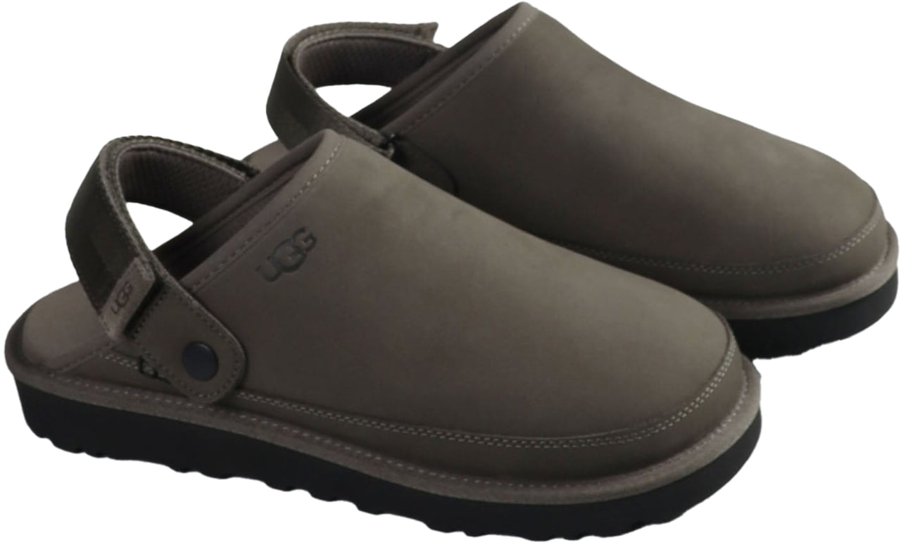 UGG M GOLDENCOAST CLOG II NUBUCK GEDROOGDE OREGANO Donkergroen