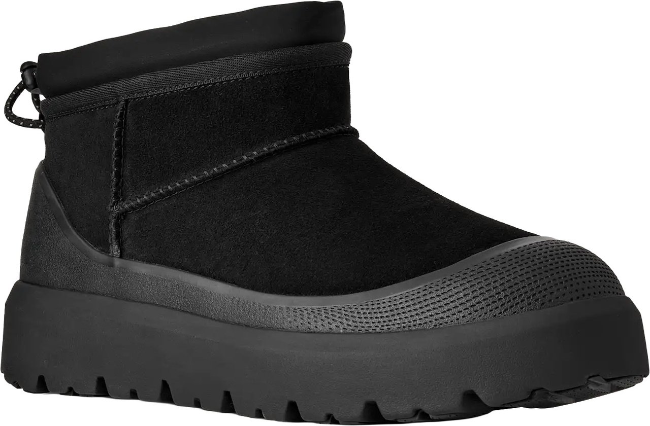 UGG ULTRA MINI WEATHER HYBRID ANKLE BOOTS BLACK BLACK Zwart