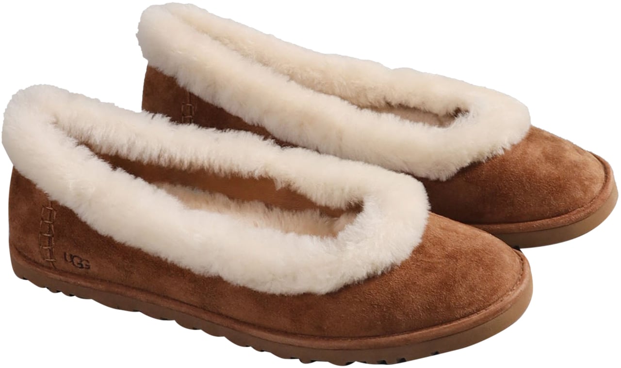 UGG W ZORA BALLET FLAT CHESTNUT Bruin