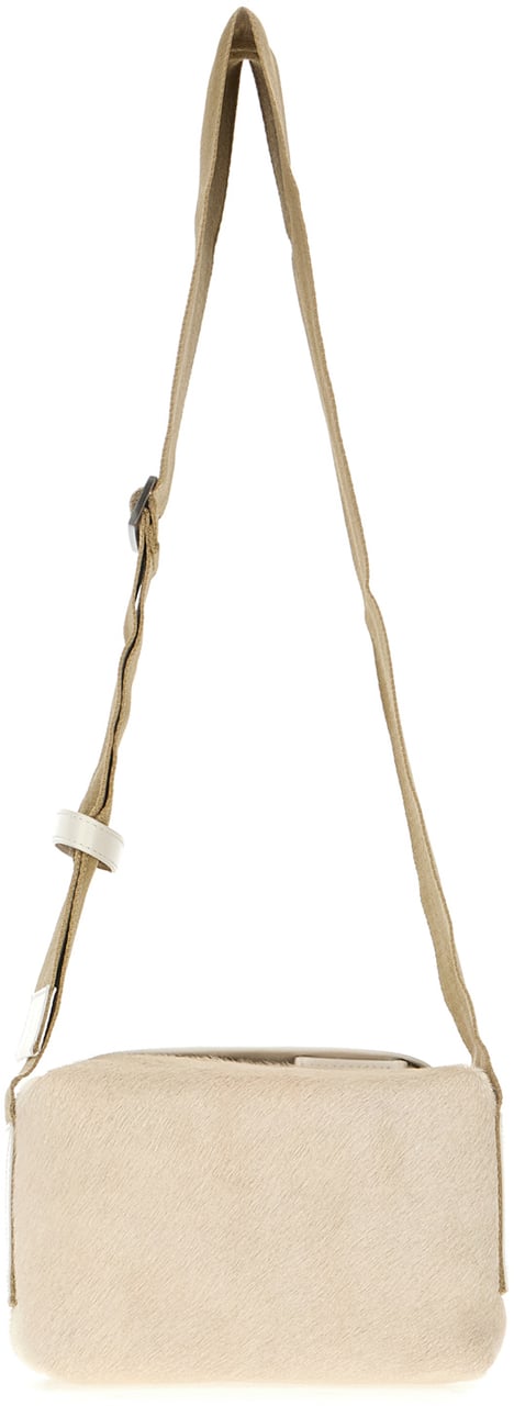 Uma Wang Ivory calf hair shoulder bag Neutraal