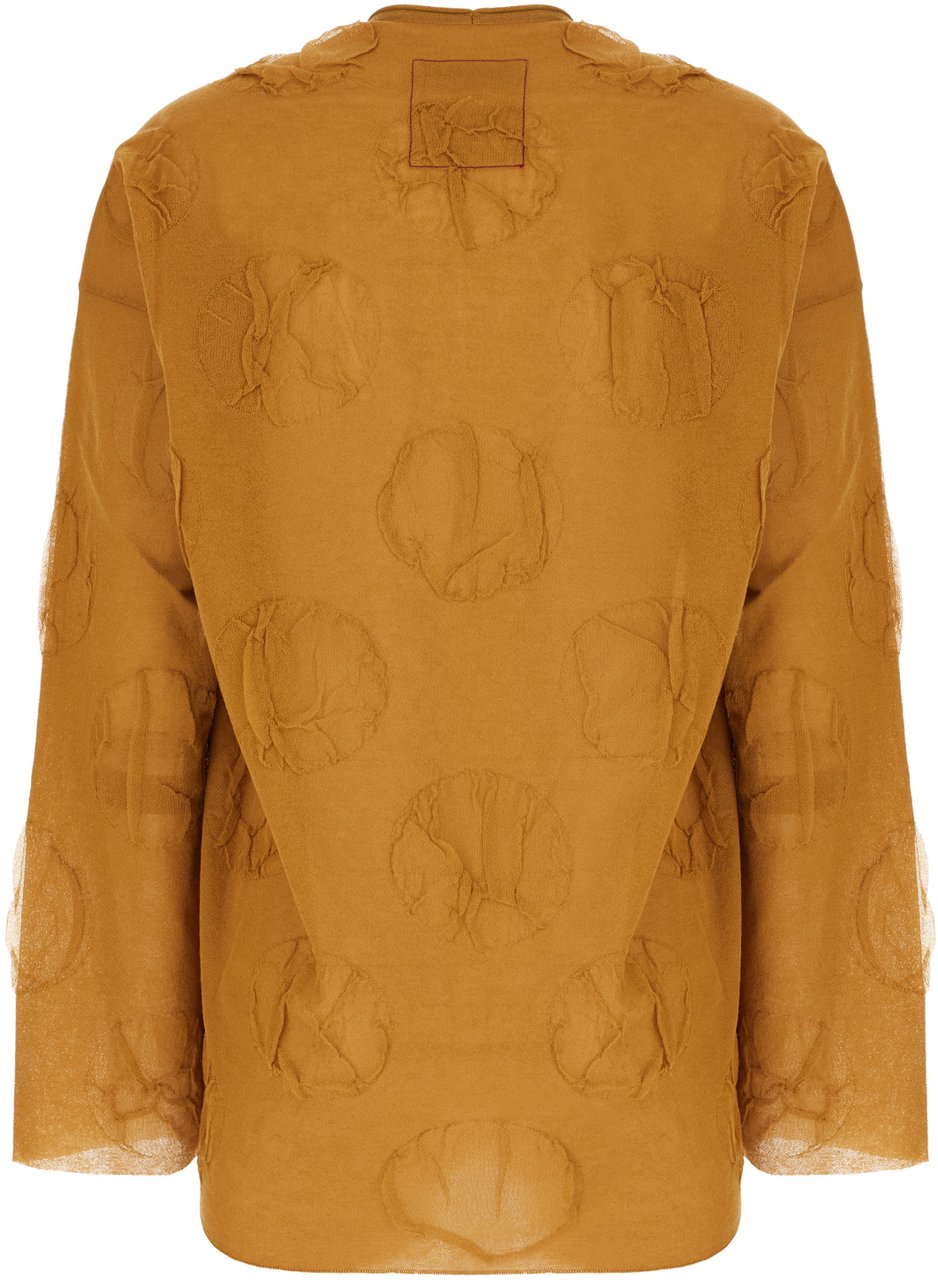 Uma Wang Ochre cotton blend sweater Geel