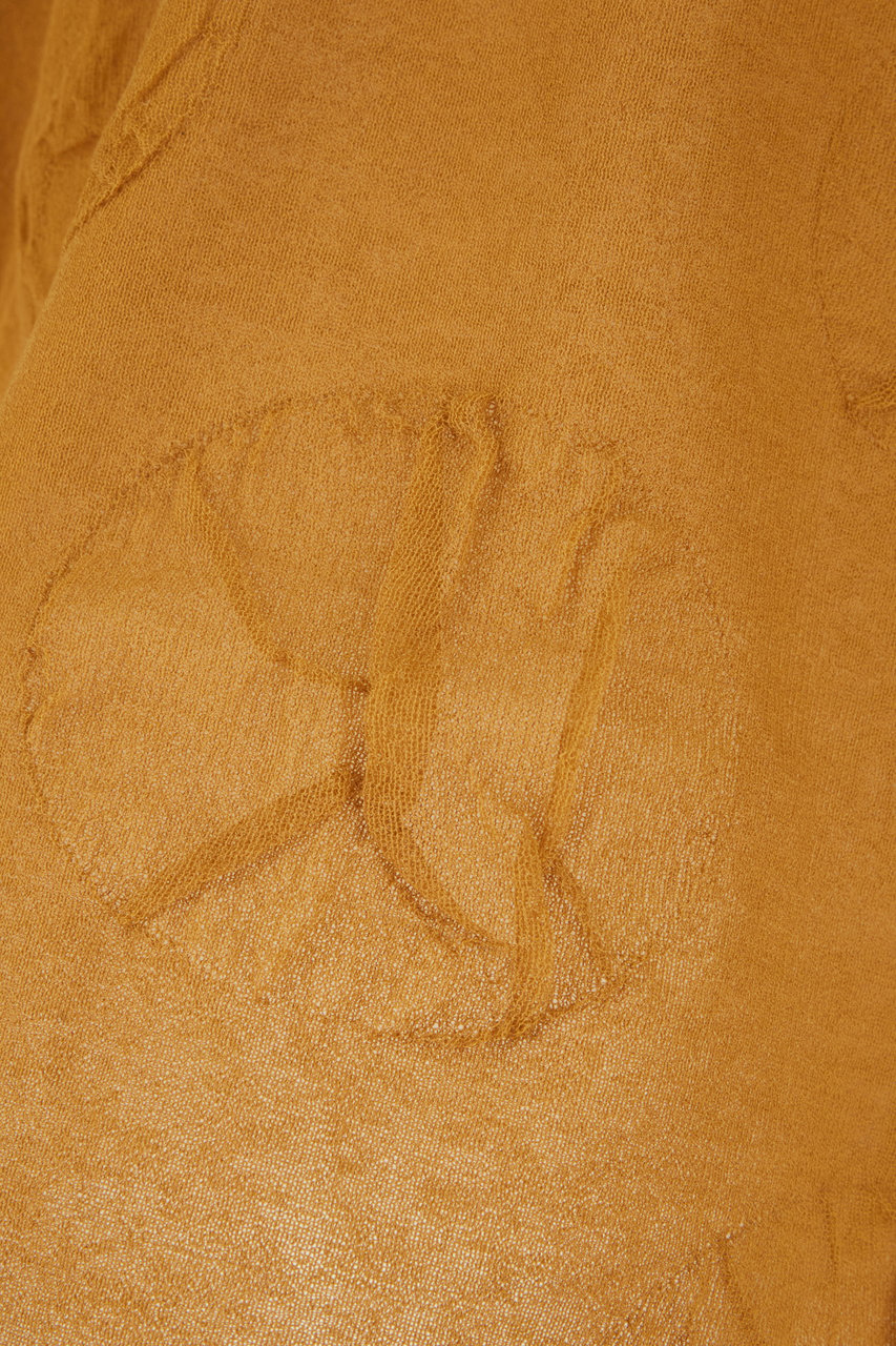 Uma Wang Ochre cotton blend sweater Geel